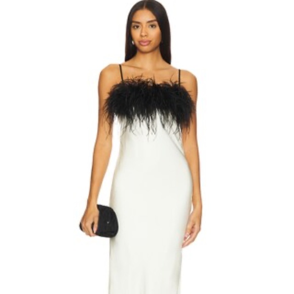 DELFI Lady Dress in Ivory & Black - Picture 2 of 12